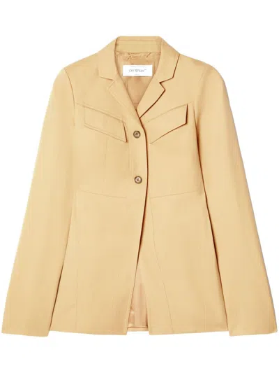 Off-white Off White Jackets In Creme Brul