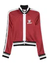 Off-white Red Sport Jacket With Zip And Logo In Red