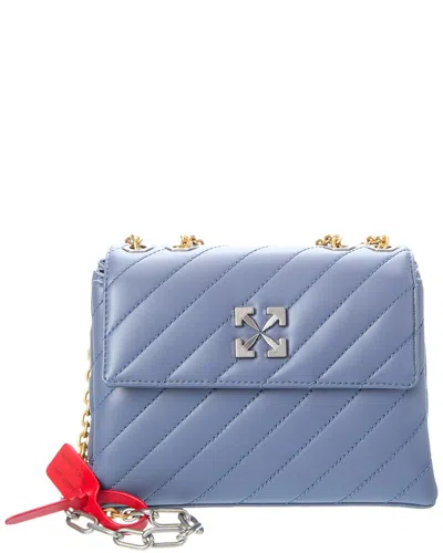 Off-white ™ Jackhammer 24 Leather Shoulder Bag In Gray