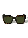 Off-white Jackson Tortoiseshell-effect Sunglasses In Brown