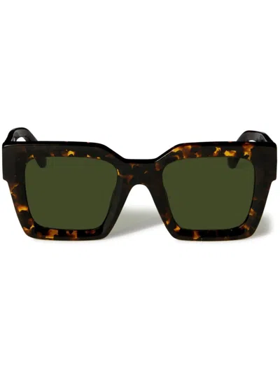 Off-white Jackson Tortoiseshell-effect Sunglasses In Brown