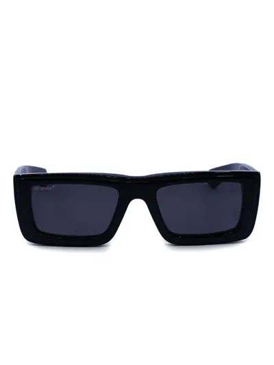 Off-white Jacob Rectangle-frame Sunglasses In Black
