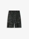 Off-white Jacquard Bowling Bermuda Shorts In Black