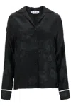 Off-white Jacquard Pyjama Shirt In Black (black)