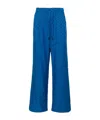 Off-white Jacquard Pyjama Trousers In Blue