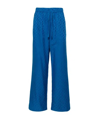 OFF-WHITE JACQUARD PYJAMA TROUSERS