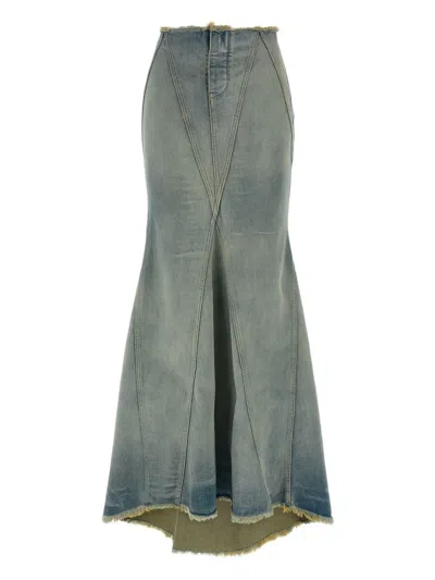 OFF-WHITE JANE FRINGED MIDI SKIRT