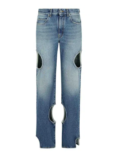OFF-WHITE METEOR BLUE DENIM JEANS