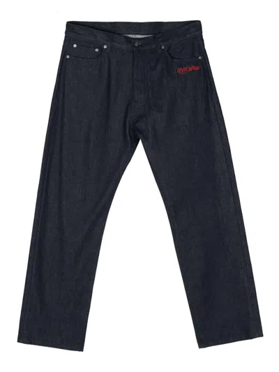 OFF-WHITE JEANS BOOT-CUT - AZUL OSCURO