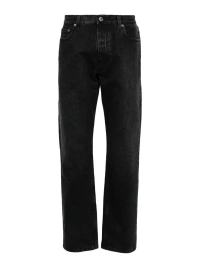 Off-white Vintage Stonewashed Jeans In Black