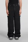 OFF-WHITE JEANS IN BLACK COTTON
