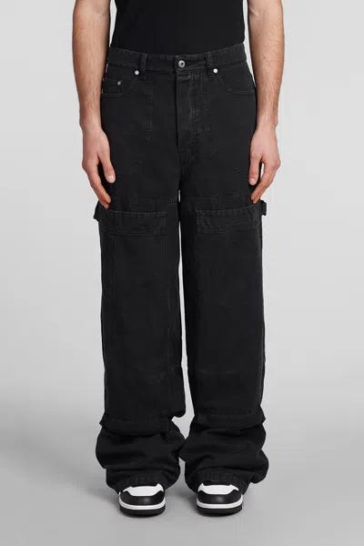 Off-white Jeans In Black Cotton