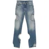 Off-white Denim Straight-leg Jeans In Multicolor