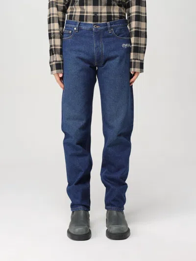 Off-white Jeans  Men Color Blue In Blau