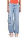 Off-white Weite Toybox Painted Jeans In Azure