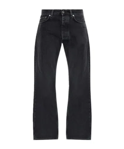 Off-white Jeans With Belt Loops In Black