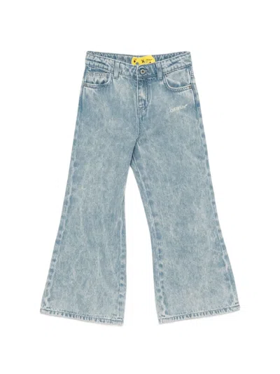 OFF-WHITE JEANS WITH POCKETS AND BELT LOOPS
