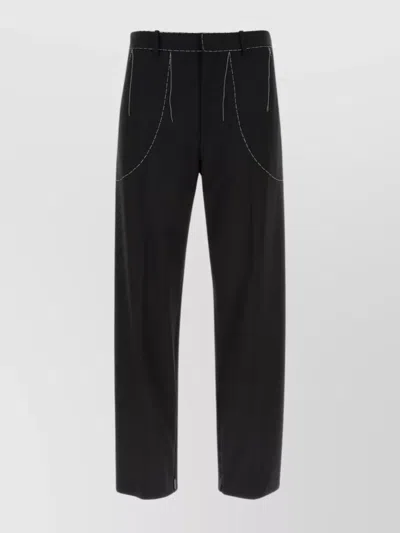 OFF-WHITE REGULAR-FIT STRAIGHT-LEG TROUSERS