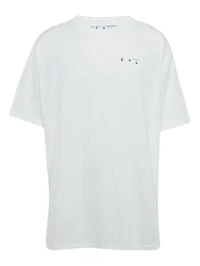 Pre-owned Off-white Jersey Printed T-shirt In White
