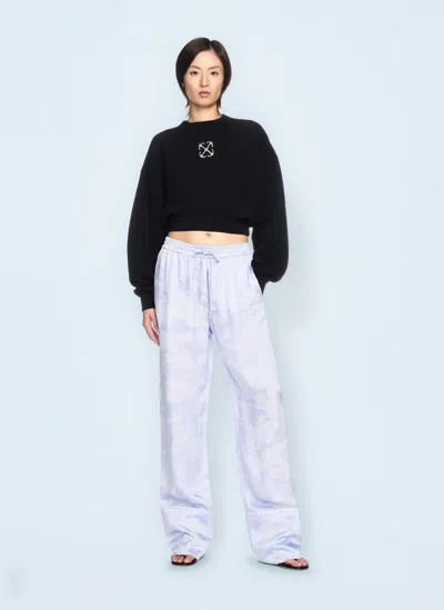 Off-white Jewel Mini Arrow Crop Sweatshirt