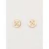 Off-white Arrow Earrings In Gold