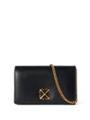 Off-white Jitney 0.5 Wallet On Chain Black No Colo In Black