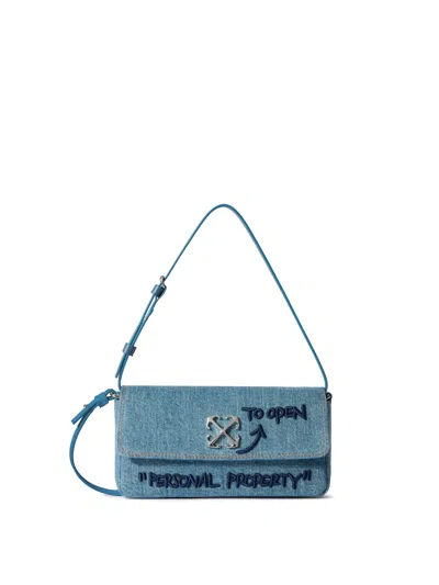 Off-white Jitney 0.7 Denim Bag