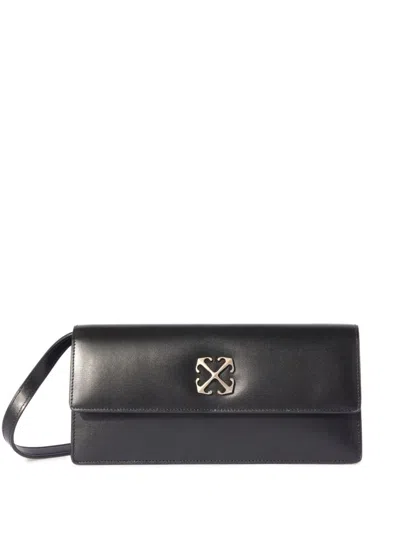 Off-white Jitney 1.0 Leather Bag In Black  