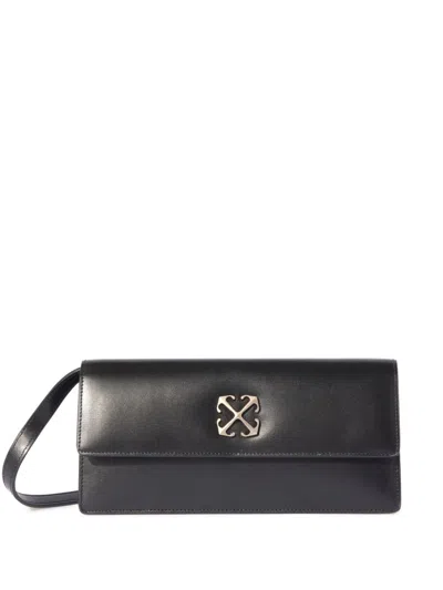 OFF-WHITE JITNEY 1.0 LEATHER SHOULDER BAG