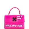 Off-white Jitney 1.4 Bag Printed Leather In Pink