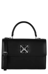OFF-WHITE JITNEY 1.4 LEATHER TOP HANDLE BAG