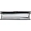 Off-white Jitney 1.4 Quote Metallic Shoulder Bag In Silver - Black