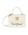 Off-white Jitney 1.4 Quote Leather Top-handle Bag In White