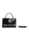 Off-white Jitney 1.4 Handbag With Lettering In Black