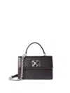 Off-white Jitney 1.4 Top Handle Chain In Black