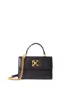 Off-white Jitney 1.4 Top Handle Chain Black No Col In Black