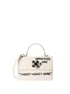 Off-white Jitney 1.4 Top Handle Quote In Neutral