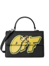 Off-white Jitney 1.4 Top Handle Bag In Black