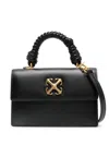 Off-white Jitney 2.8 Top Handle Bag In Black