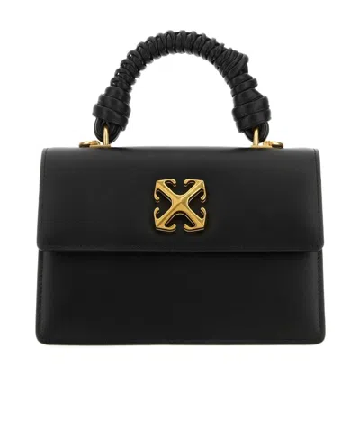 Off-white Jitney 2.8 Top Handle Bag In Black