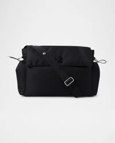 Off-white Jitney Arrow Soft Diaper Bag In Black - Bla