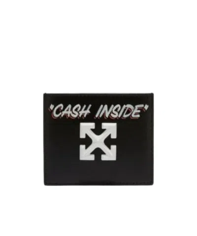 Off-white Jitney Arrows-motif Cardholder In Black