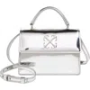 OFF-WHITE OFF-WHITE JITNEY BABY MIRROR METALLIC LEATHER TOP HANDLE BAG