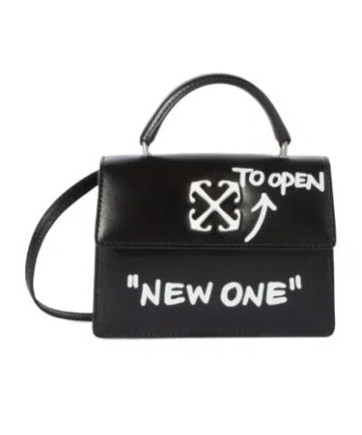 Off-white Jitney Baby Quote Tote Bag In Black