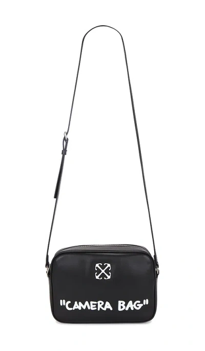 Off-white Medium Jitney Quote Shoulder Bag In Black