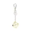 Off-white Jitney-charm Key Ring In White