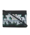 Off-white Jitney Graffiti Pattern Satchel Bag In Green