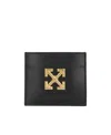 Off-white Jitney Leather Card Case In Black