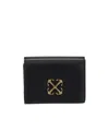 Off-white Jitney Logo Plaque Wallet In Black