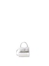 Off-white Micro Jitney Handbag In Silver